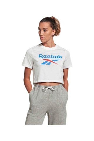 Reebok 101528788 Ii3221 Id Beyaz Kadın T-shirt Beyaz