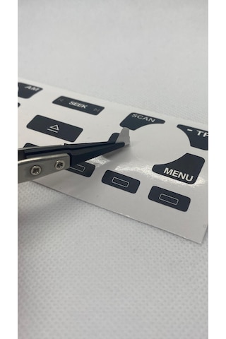 Audi A3 8p Uyumlu Radio Teyp Düğme Kontrol Sticker Etiket Tamir Kiti 1 Adet
