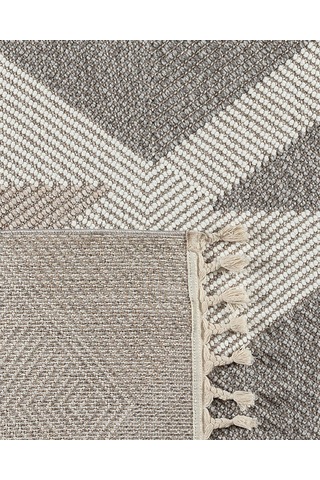 Madame Coco Grelot Saçaklı Halı - Gri - 200x300 Cm 8684427028773
