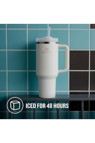 Pipetli Termos Bardak, 1.18 Litre, Krem