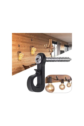 Sones 45 Adet / Kutu Tatil Işıkları Askı Kancaları Tel Ve Led Işık İçin Phillips Vida İle Beyaz