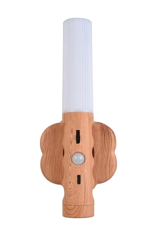 Shineyee 3'ü Bir Arada Akıllı Led Sensör Işığı - Şarj Edilebilir Duvar Lambası, El Feneri Ve Masa Lambası 2.5w Isıklı Beyaz Işık Ahşap Rengi Sarı