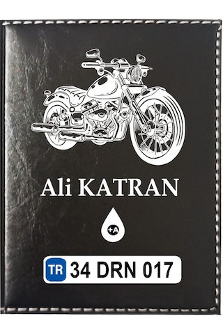 Kişiye Özel Motor Logolu Ruhsat Kabı