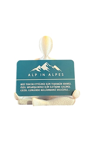Sedef Beyazı Yoga Temalı Kartvizitlik Işıltılı Beyaz