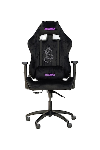 Rio Black Balerion Komple Baby Face Terletmez Kumaş Siyah/mor Profesyonel Oyuncu Koltuğu