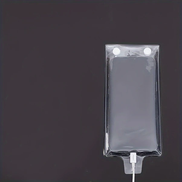 Fochsia Küçük Boy Yağmurluklu Bisiklet Telefon Kılıfı Şarj Yuvası Pvc Su Geçirmez