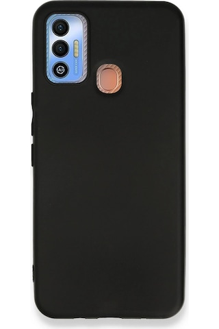 Newface - 802 - Tecno Spark 7t Kılıf First Silikon - Kmrsfres - - Siyah