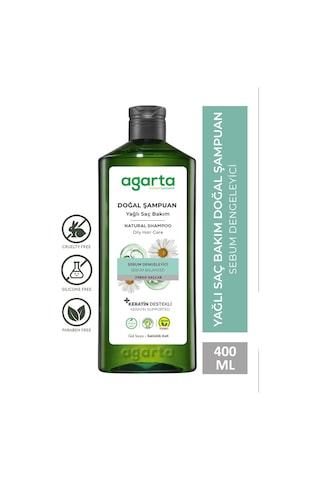 Agarta Yağlı Saç Bakımı Doğal Şampuan 400 ML