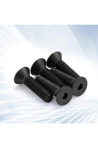 Havşa Başlı İmbus Civata 10.9 Kalite Paslanmaz Çelik Siyah Dın 7991 M4x10 Mm 50 Adet