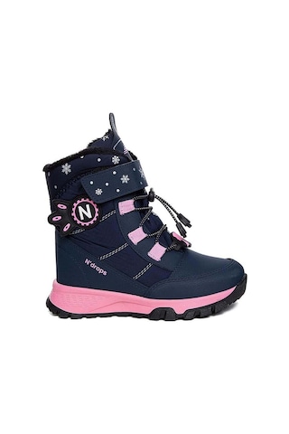 Ndrops Yseyl014 Kız Çocuk Kar Botu Lacivert - Pembe Lacivert - Pembe
