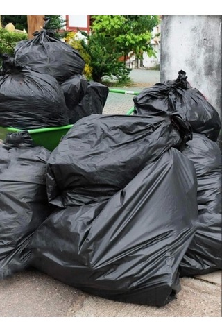 200 Adet Endüstriyel 120x150 Cm Hantal Boy Siyah Çöp Poşeti 20 Rulo X 10lu 120 Litre Çöp Konteyn