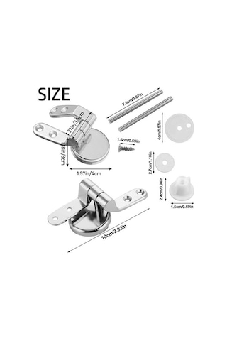 Tongxida Krom Klozet Bağlantı Parçaları, Yedek Menteşe Ve Kapağı, Klozet Kapağı Menteşesi, Tuvalet Bağlayıcı Aksesuarı Gümüş