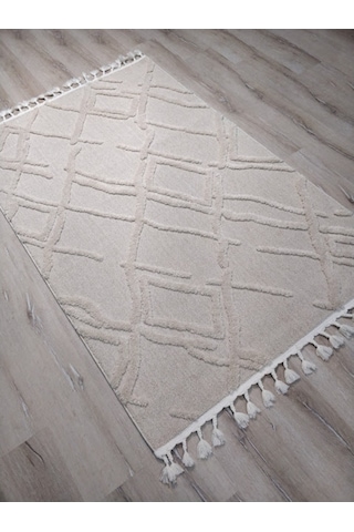 Eko Halı Terazzo Trz03 Beyaz Iskandinav Halı 120X180 Cm