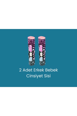 Cinsiyet Partisi İçin 2 Adet Mavi Sis Erkek Bebek
