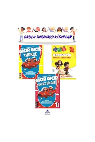1. Sınıf 2.dönem Türkçe-matematik-hayat Bilgisi Seti 3 Kitap
