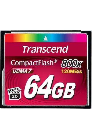 Transcend 64 Gb Cf Card, Udma 7, 800X, 120Mb/S