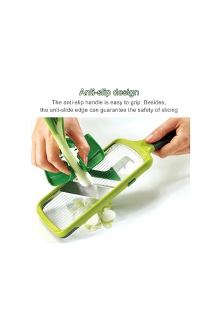 Meyve Dilimleyici Sebze Doğrayıcı Paslanmaz Çelik Meyveler Patates Sebze Rendesi Kesici Mutfak Aksesuarları Mutfak Aletleri Aletler Açık Yeşil