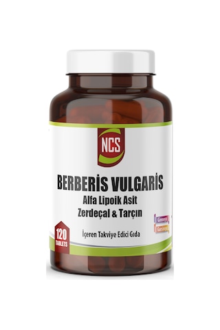 Ncs Berberis Vulgaris Alfa Lipoik Asit Tarçın Zerdeçal 120 Tablet