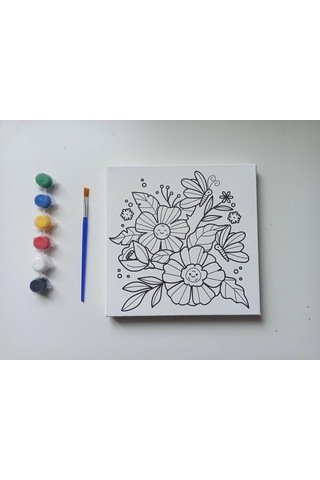 Lexroo Figürlü Tuval Boyama Seti 20x20 Cm Standart