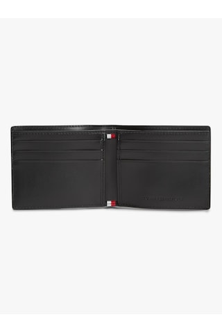 Tommy Hilfiger Th Foundatıon Mını Cc Wallet Erkek Siyah Cüzdan - Am0am14505