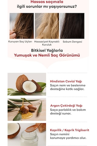 Hassas Saçlar İçin Nazik Bakım Sağlayan Saç Kremi Mılk Baobab Sensitive Treatment Damask Rose