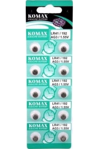 Ag3 Saat Pili Düğme Pil 10lu Paket Lr41/192 1.55v