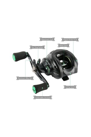 Novahub 4+1bb 7.2:1 Dişli Sol/sağ Yüksek Devirli Profesyonel Yem Atma Makinası