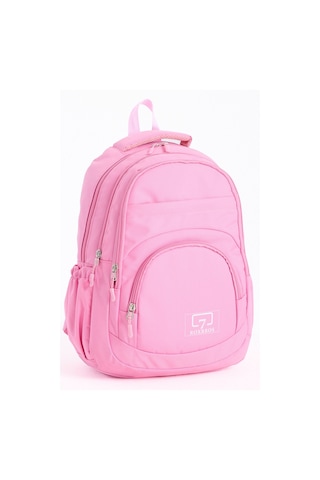 Okul Sırt Çantası 15' Laptop Bölmeli 5 Cepli Kadın - Kız Çanta Açık Pembe Ilkokul - Ortaokul - Lise Açık Pembe