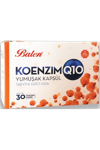 Balen Koenzim Q10 650 Mg 30 Yumuşak Kapsül x 2 Adet