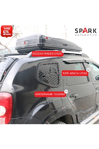 Dacia Duster 2010-2017 Yıl Aralığı Uyumlu Metal Kelebek Cam 2 Parça