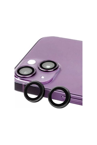 Apple Apple iPhone Uyumlu 14 Raze Metal Kamera Lens - Siyah