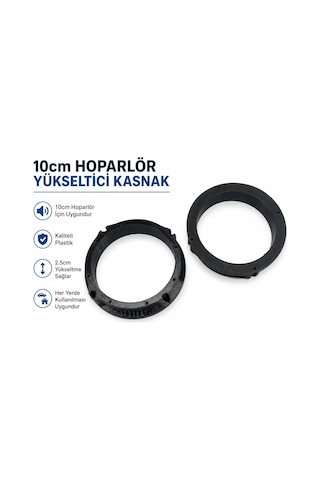 Hoparlör Yükseltici Kasnak 10cm - 10 Cm Hoparlör Kasnağı - 2 Adet