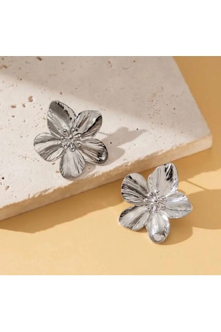 Kadın Çelik Küpe Elegant Lotus Küpe 001