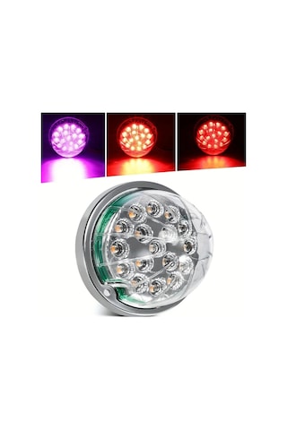 Fochsia 2 Adet U4lınc 17 Led Karpuz Lamba Çift Renk Mor Kırmızı Kamyon Alt Işık Freıghtlıner Kenworth Peterbilt