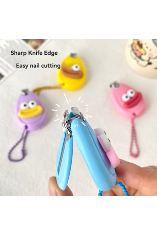 Vkemall Pembe Portatif Çocuk Tırnak Kırıcı, Ergonomik Tasarım, Paslanmaz Çelik Bıçak, Ev Ve Seyahat İçin Uygun, Güvenli Kullanım