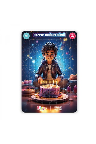 6 Adet Lisanslı 60 Parça Btoys Can Frame Puzzle 6 Adet Puzzle