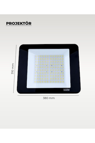 500w Profesyonel Led Projektör 6500k Beyaz Işık Ultra Güçlü Dış Mekan Bahçe Ve Endüstriyel Aydınlatma 1 Adet