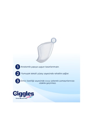 Giggles Erkek Men Mesane Pedi Bladder Pad 120 Adet