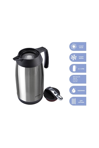 Emsan New Vega Termos İnox 2 Litre