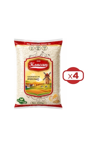 Korcan Osmancık Pirinç 2500 Gr X 4 Adet