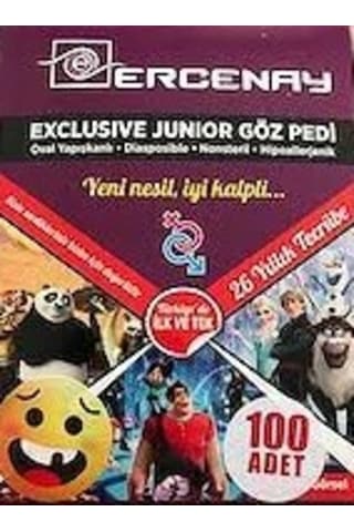 Ercenay Çocuk Göz Kapama Bandı 200 Adet 2 Kutu Göz Kapama Pedi