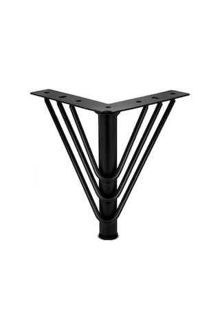 Vanessa 15 Cm Metal 4 Adet Siyah Metal Mobilya, Dolap, Koltuk, Kanepe, Tv Ünitesi Ayakları