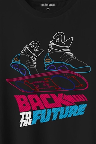 Back To The Future Geleceğe Dönüş Uçan Kaykay Baskılı Tişört Unisex T-shirt 001