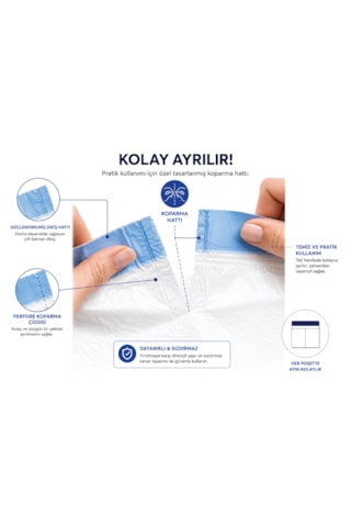 Smartpaw Otomatik Kedi Tuvaleti Çöp Poşeti 15'li - 3 Rulo X 15 Adet
