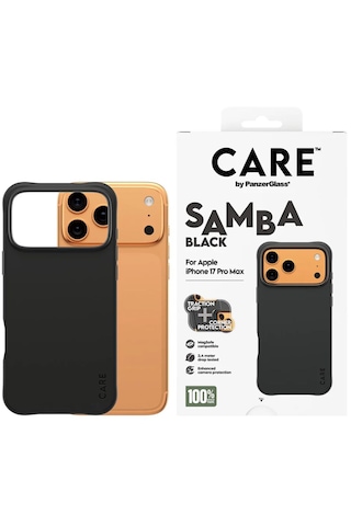 Panzerglass By Care Apple iPhone Uyumlu  17 Pro Max Samba Magsafe Siyah Kılıf