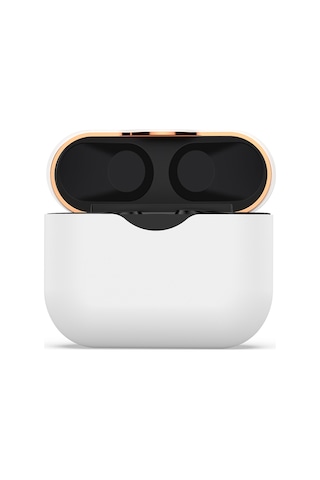 Youmex Sony Wf-1000xm3 İçin Silikon Koruyucu Kılıf - Beyaz, Esnek Materyal Kulaklık Koruması Beyaz