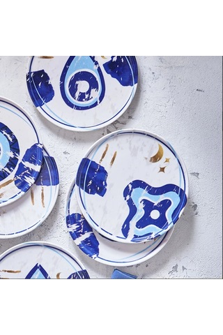 Fecra Teos 6 Parça Pasta Tabağı Seti