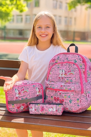 Newbag Unicorn Kız Sırt Okul Çantası-3'lü Set Yeni Sezon