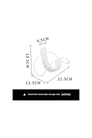 Yuntech01 304 Paslanmaz Çelik Bahçe Hortumu Depolama Rafı, Dışarıdaki Su Borusu Tutucusu, Araba Yıkama Su Krani Kanca Beyaz Dairesel Tel Tipi