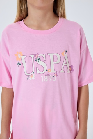 U.s. Polo Assn. 2503 %100 Pamuk Cepli Kız Çocuk Pijama Takım Pembe